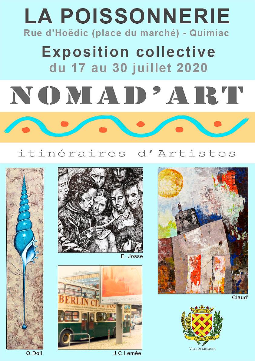 Affiche de l'exposition NOMAD'ART